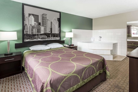 Suite Studio, 1 grand lit, non-fumeurs | Coffres-forts dans les chambres, bureau. Super 8 by Wyndham Mundelein/Libertyville Area
