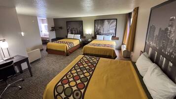 Standard Room, Multiple Beds, Non Smoking | Desk, iron/ironing board, free cribs/infant beds, free WiFi