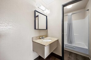Standard Room, 1 King Bed, Non Smoking | Bathroom - Super 8 by Wyndham Colorado Springs Peterson Space Force (Colorado Springs)