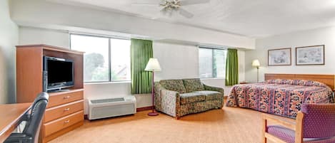 Studio Suite, 1 King Bed, Smoking | In-room safe, desk, iron/ironing board, free cots/infant beds