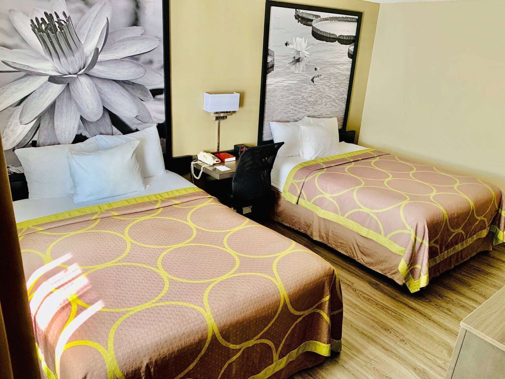 Hypo-allergenic bedding, in-room safe, desk, laptop workspace