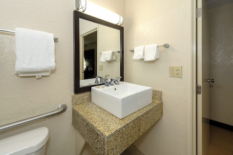 Standard Room, 1 King Bed, Accessible, Non Smoking | Bathroom. Red Roof Inn Jacksonville - Cruise Port