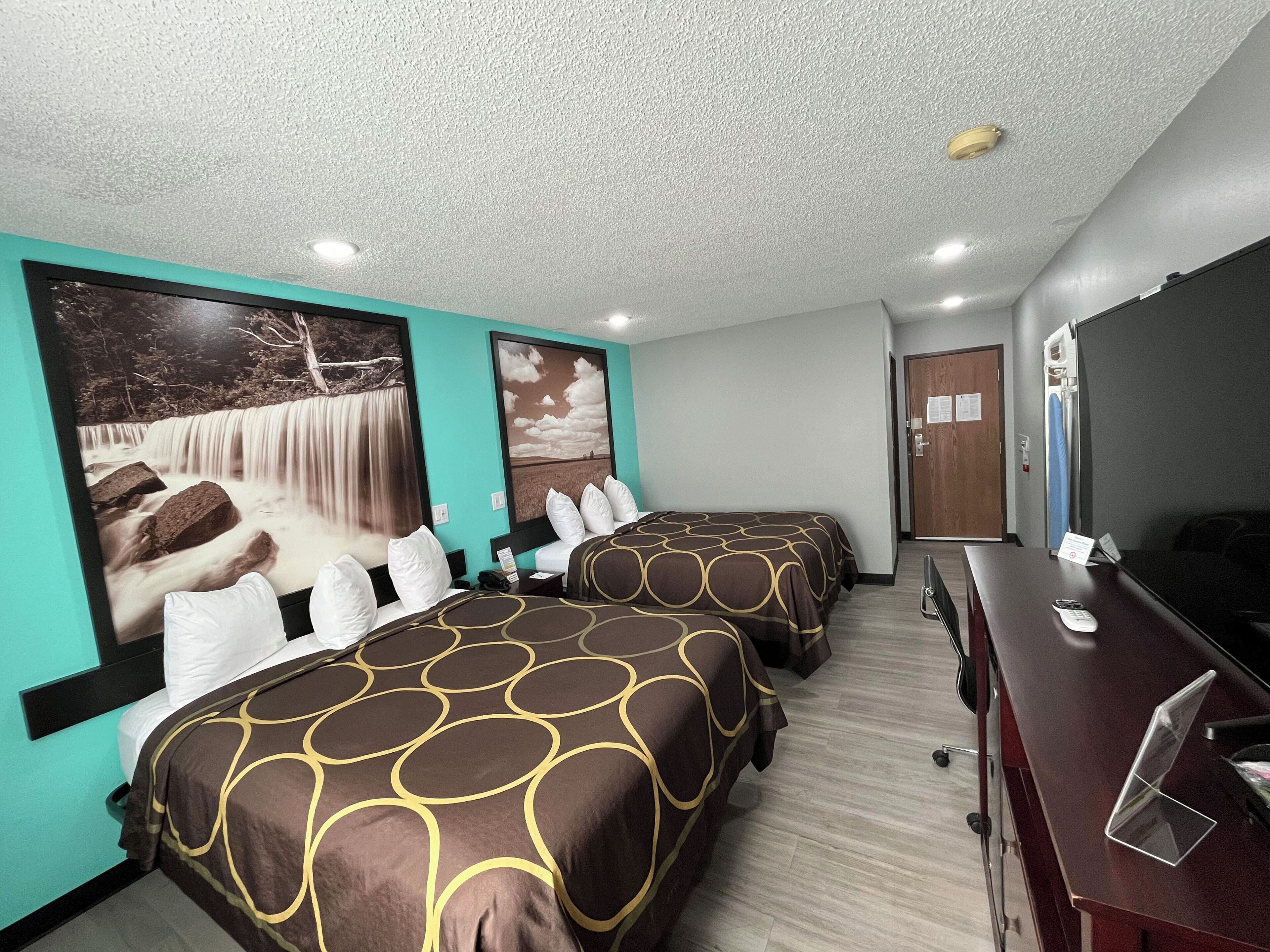 Desk, iron/ironing board, free cots/infant beds, free WiFi