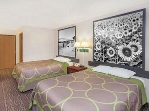 Double Room, 2 Double Beds, Non Smoking