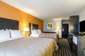 Premium bedding, desk, blackout curtains, iron/ironing board