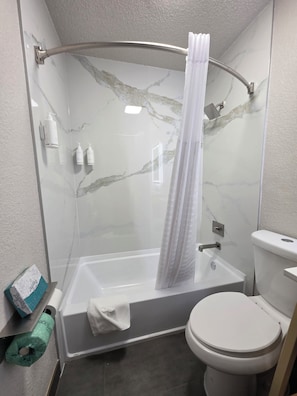 Hair dryer, towels