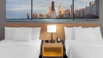 Room, 2 Double Beds, Non Smoking | Iron/ironing board, rollaway beds, free WiFi, bed sheets