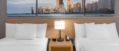 Kamar, 2 Tempat Tidur Double, Bebas Asap Rokok | Setrika/meja setrika, tempat tidur lipat/tambahan, dan Wi-Fi gratis