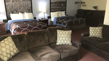 Suite, 2 Queen Beds, Non Smoking | Premium bedding, pillow-top beds, desk, iron/ironing board (on request)
