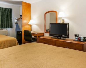 Standard Room, 2 Queen Beds, Non Smoking | Desk, blackout drapes, iron/ironing board, free WiFi