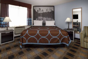 Suite, 1 King Bed, Non Smoking | Desk, iron/ironing board, free cribs/infant beds, rollaway beds - Super 8 by Wyndham Villa Rica (Villa Rica)