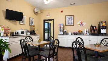 Free daily on-the-go breakfast