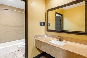 Studio Suite, 1 King Bed, Non Smoking | Bathroom | Hair dryer, towels, soap, shampoo - Super 8 by Wyndham - Mesa/Gilbert (Mesa)