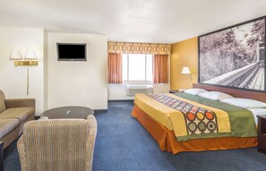 Studio Suite, 1 King Bed, Non Smoking | Desk, iron/ironing board, free cribs/infant beds, free WiFi - Super 8 by Wyndham - Mesa/Gilbert (Mesa)