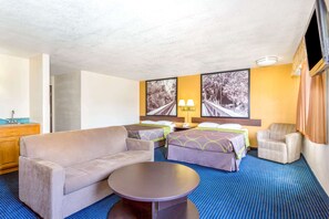 Desk, iron/ironing board, free cots/infant beds, free WiFi