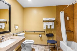 Accessible bathroom - Super 8 by Wyndham - Mesa/Gilbert (Mesa)