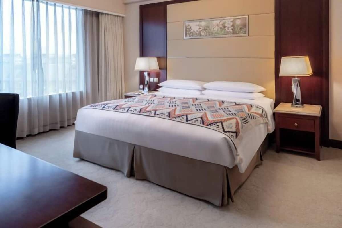 Minibar, in-room safe, desk, blackout curtains