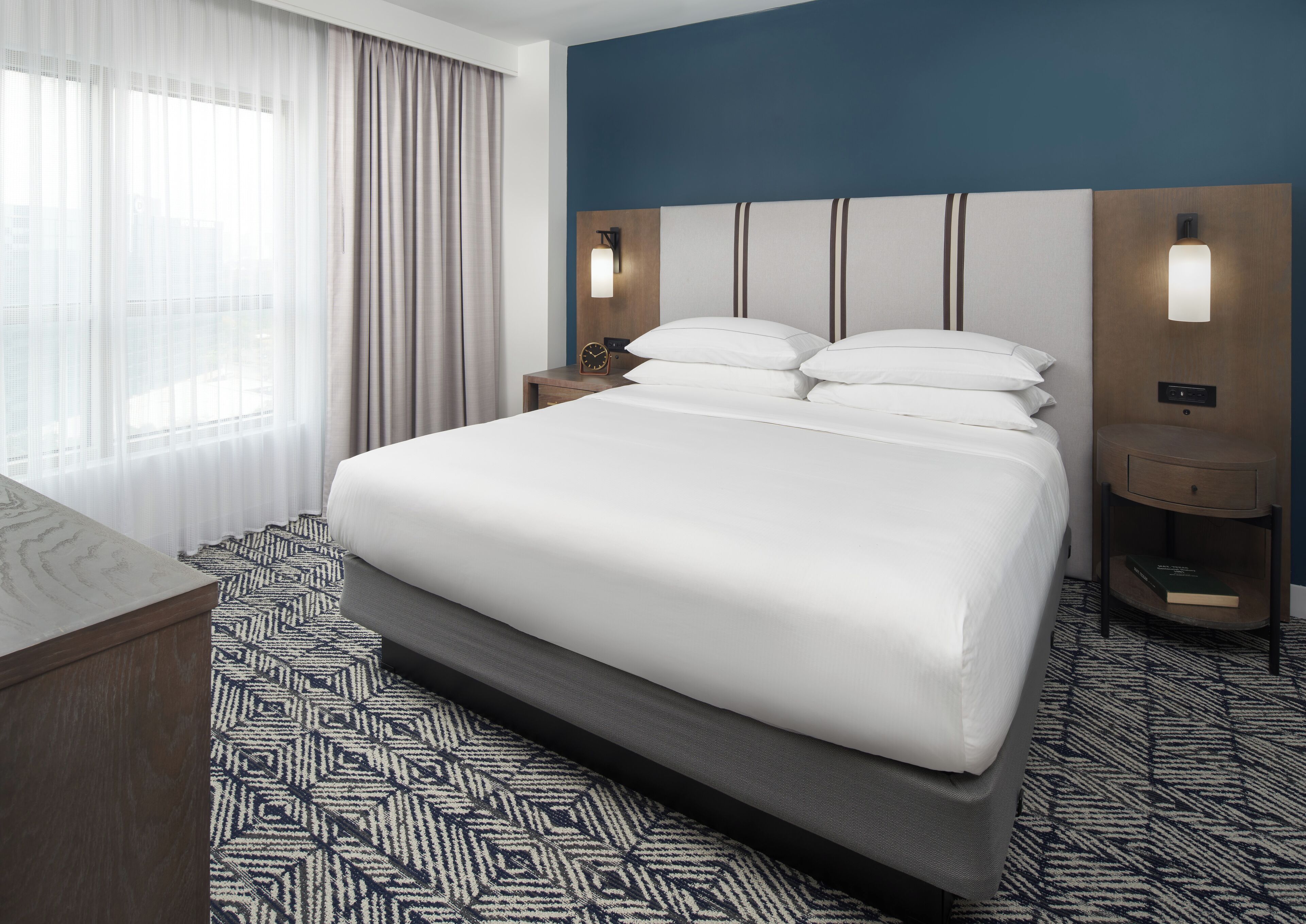 Ropa de cama de alta calidad, edredón y camas con pillow-top 