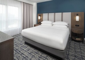 Premium bedding, down duvets, pillow-top beds, in-room safe