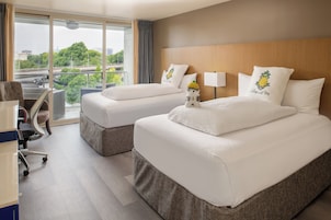 Habitación, 2 camas dobles, balcón (Cityscape) | Ropa de cama de alta calidad y edredones de plumas