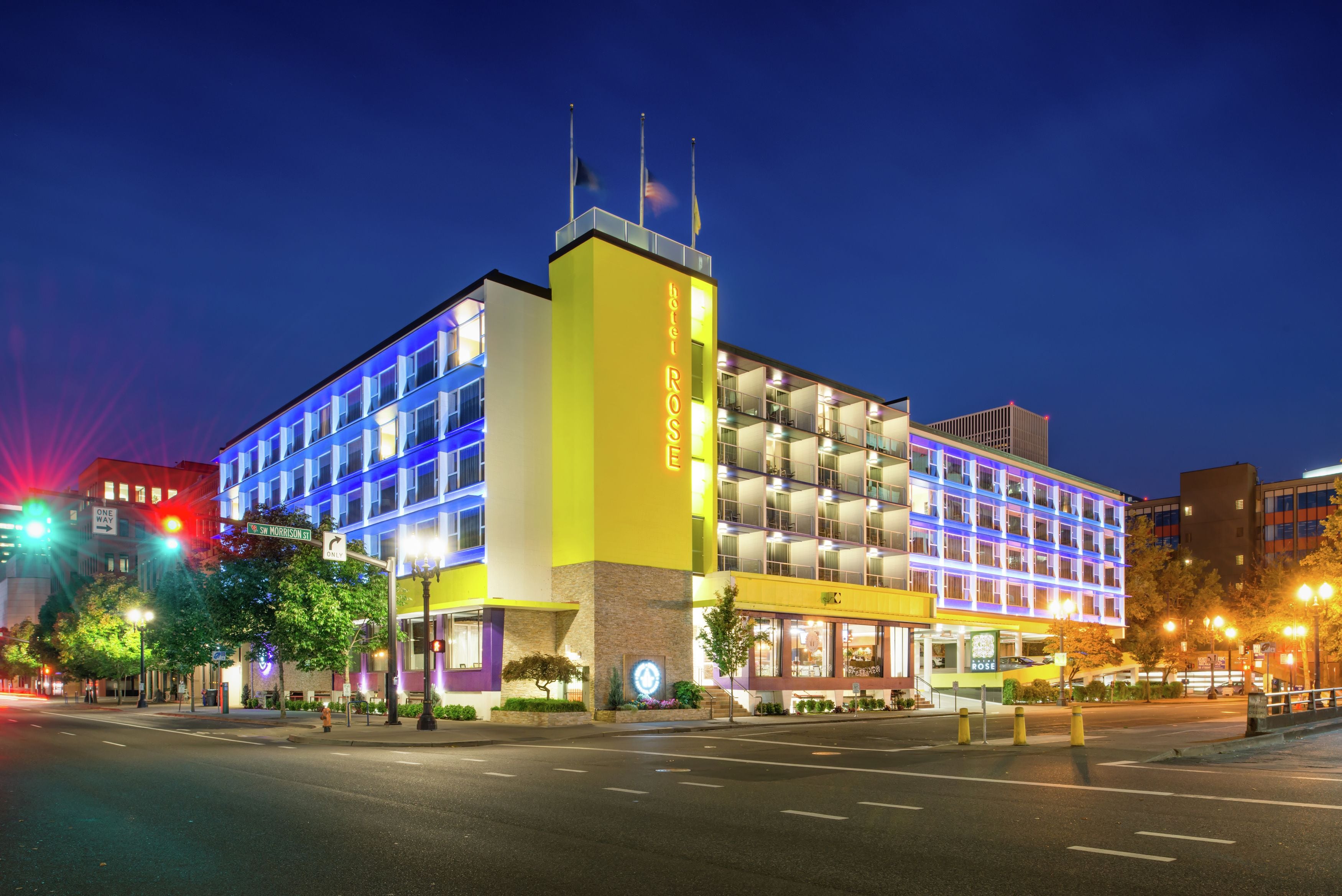 front of property – evening/night