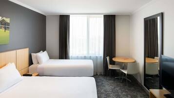 In-room safe, desk, laptop workspace, iron/ironing board