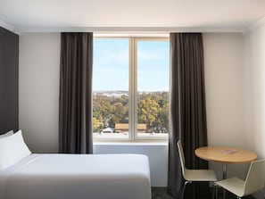 In-room safe, desk, laptop workspace, iron/ironing board