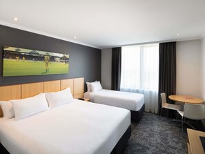 Standard Room, 3 Single Beds | In-room safe, desk, laptop workspace, iron/ironing board