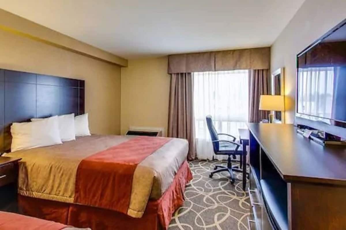 Blackout drapes, iron/ironing board, rollaway beds, free WiFi