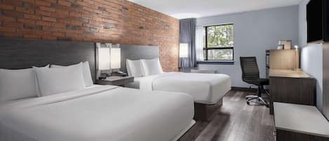 Chambre Deluxe, 2 grands lits, non-fumeurs | Draps en coton égyptien, literie de qualité supérieure, surmatelas