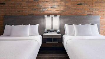 Deluxe Room, 2 Queen Beds, Non Smoking | Egyptian cotton sheets, premium bedding, pillowtop beds, desk