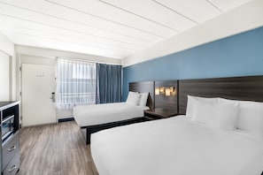 Standard Room, 2 Double Beds, Non Smoking, Refrigerator & Microwave