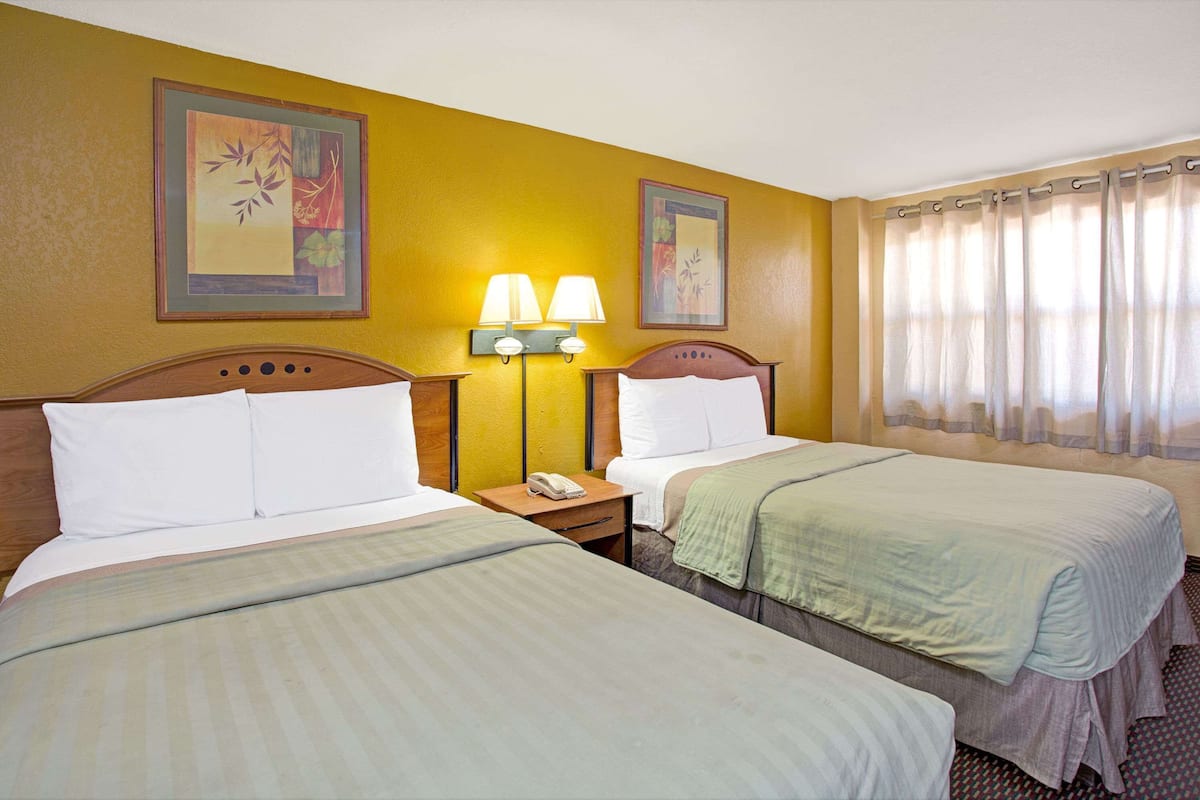 Desk, free WiFi, bed sheets, alarm clocks