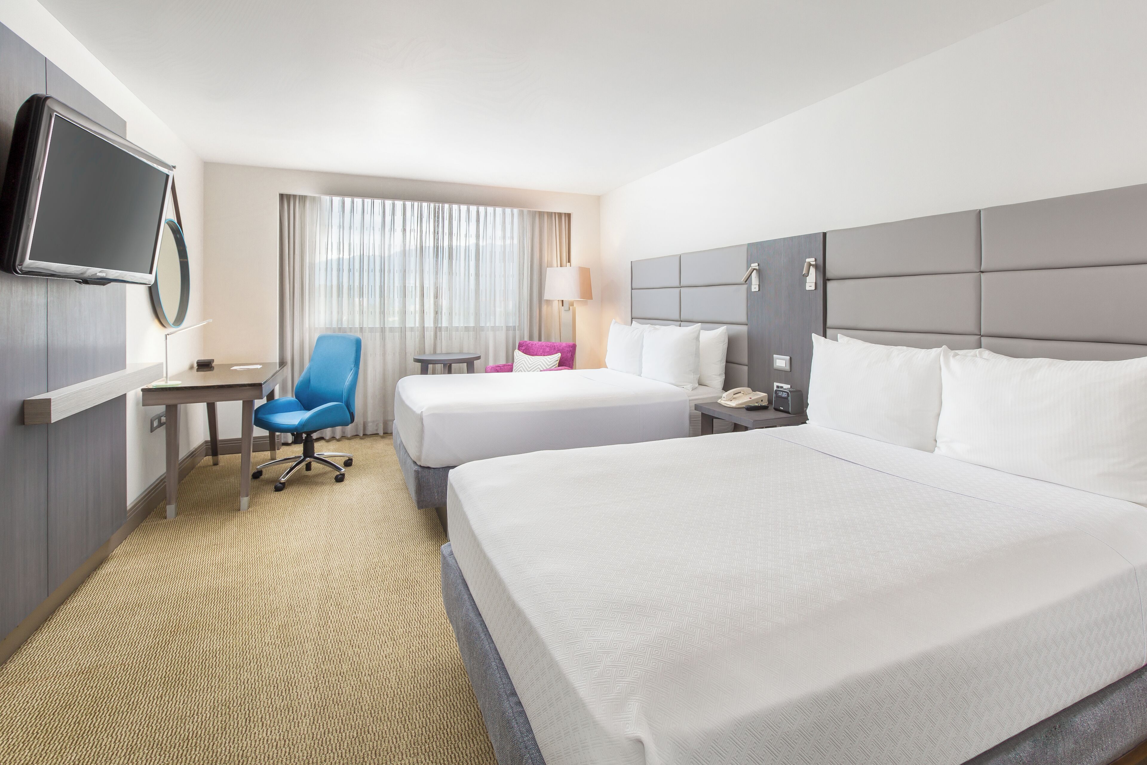 Standard Room, 2 Double Beds (High Floor) | Premium bedding, pillowtop beds, in-room safe, desk
