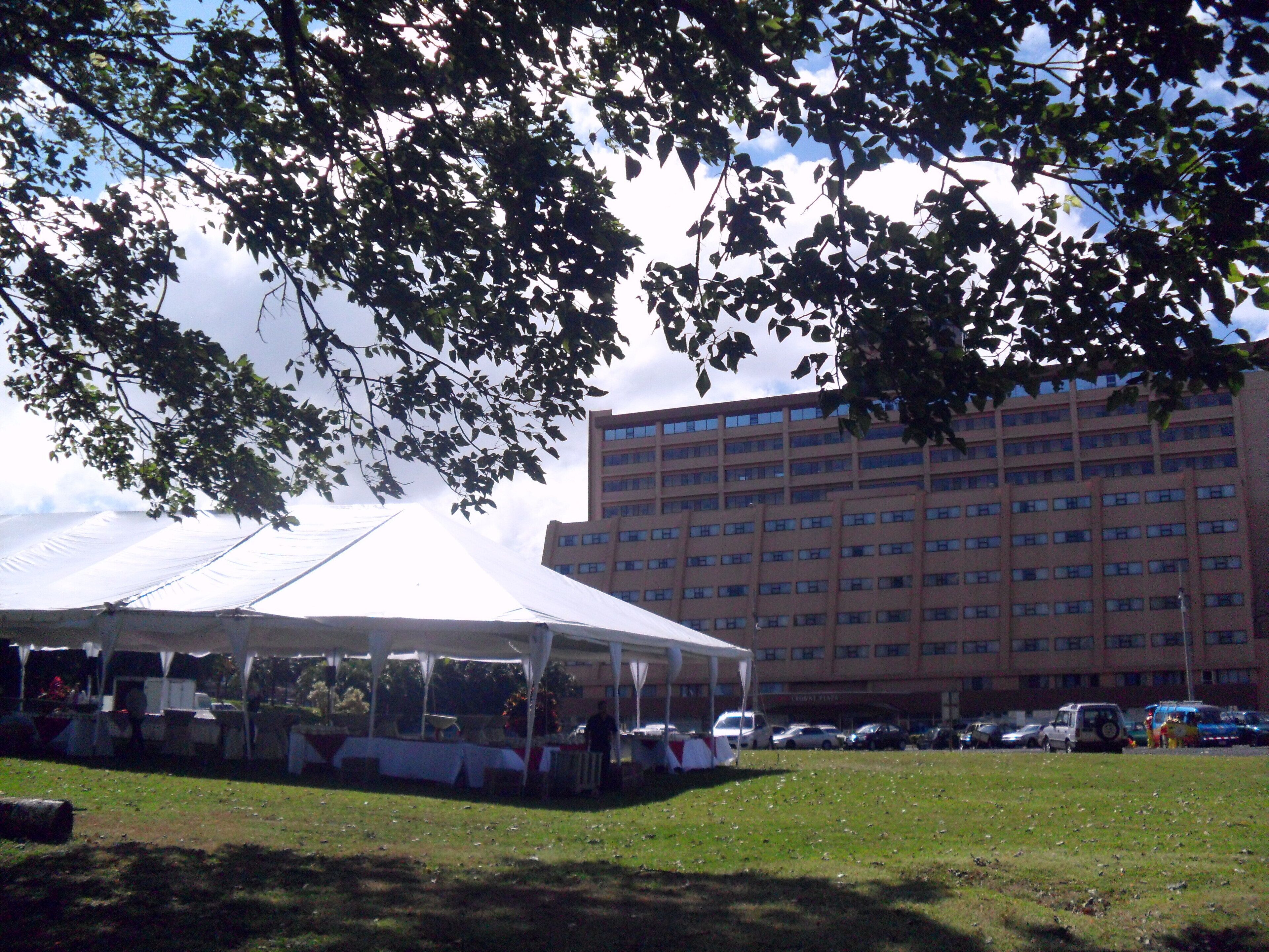 outdoor wedding area