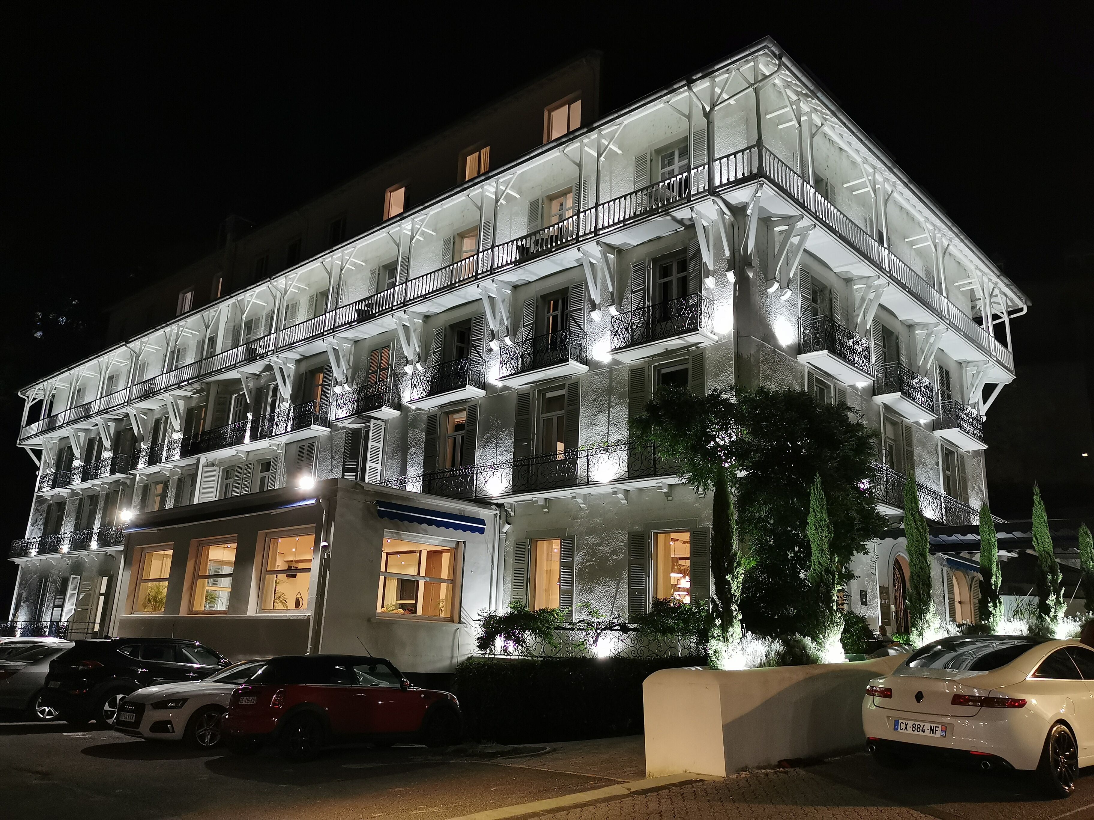 front of property – evening/night