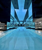 Indoor pool, open 10:00 AM to 10:00 PM, sun loungers