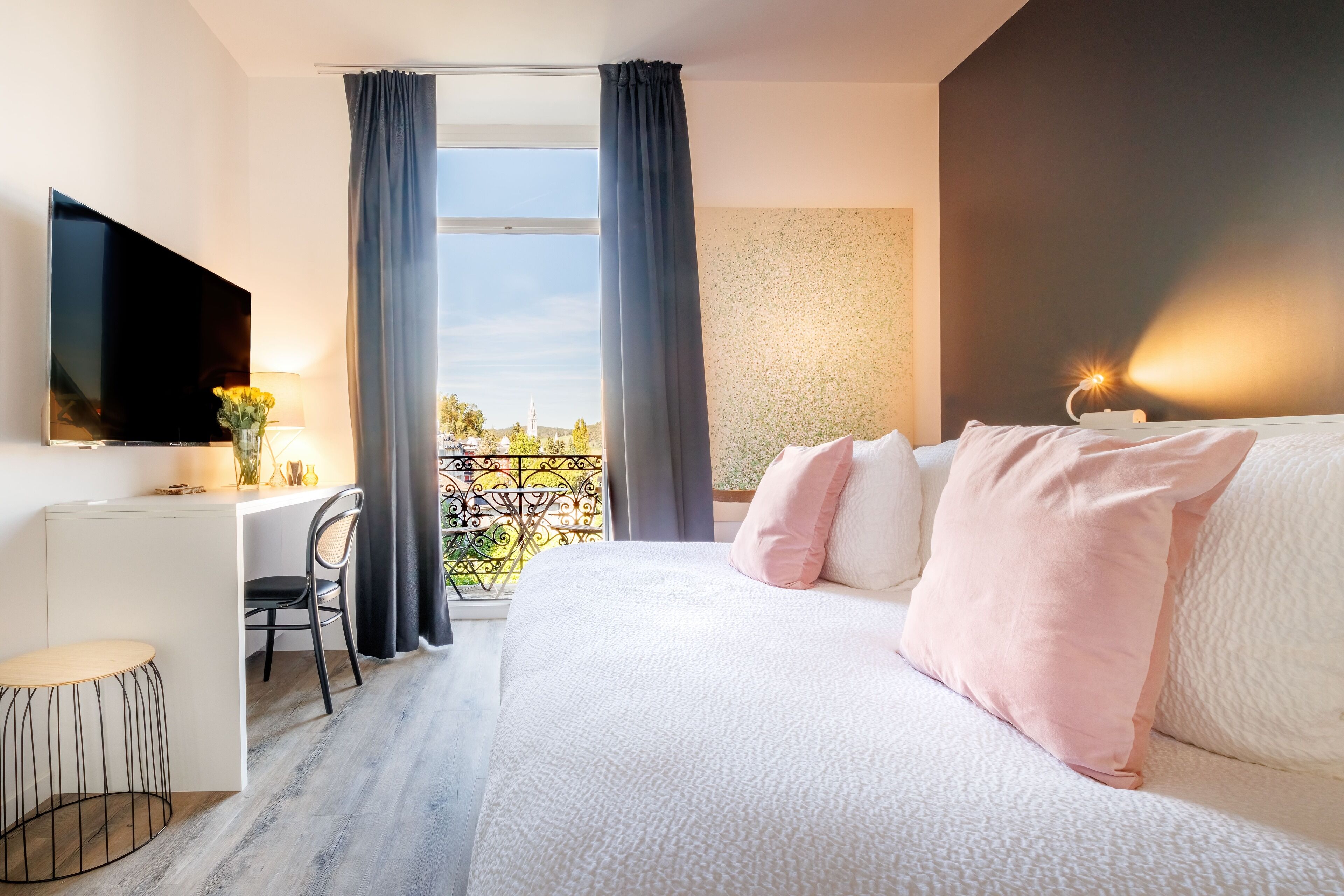 junior suite, river view | 2 bedrooms, premium bedding, pillow-top beds, minibar