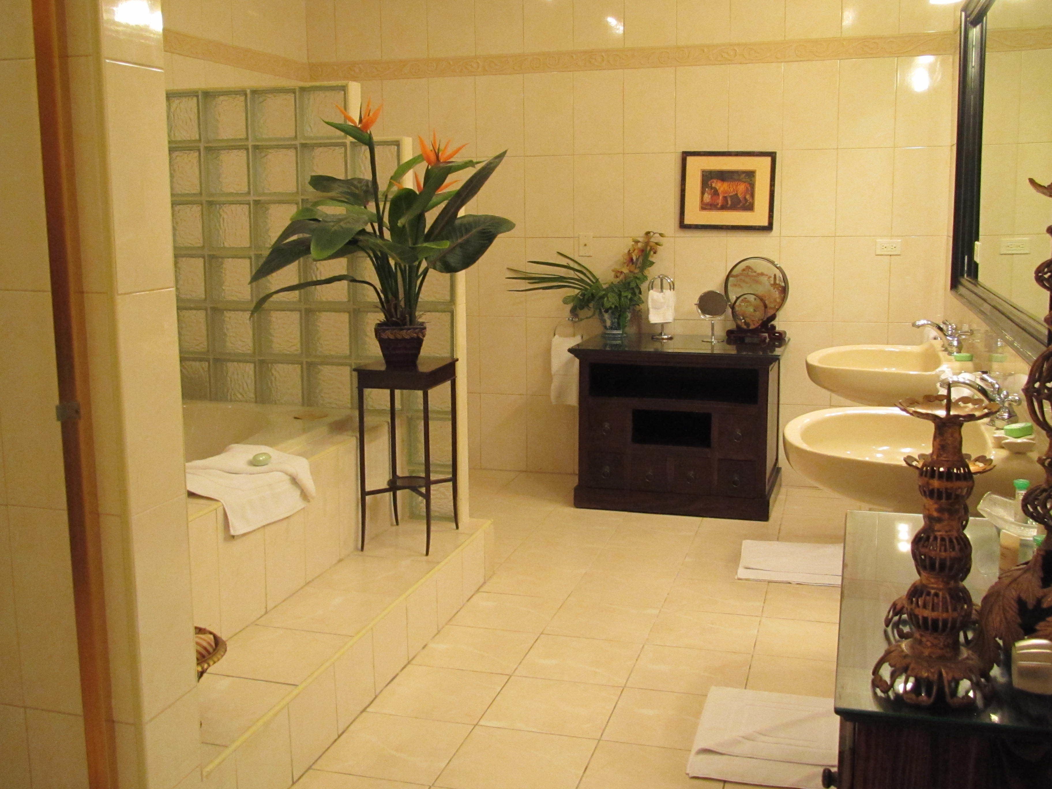 presidential suite (graycliff) | bathroom | combined shower/bathtub, jetted bath, designer toiletries, hair dryer