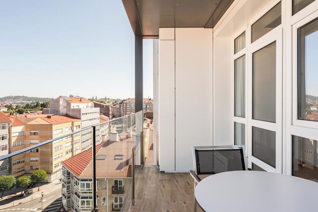 minibar, desk, laptop workspace, blackout curtains