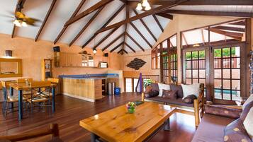 True Blue Villa | Living area | LCD TV