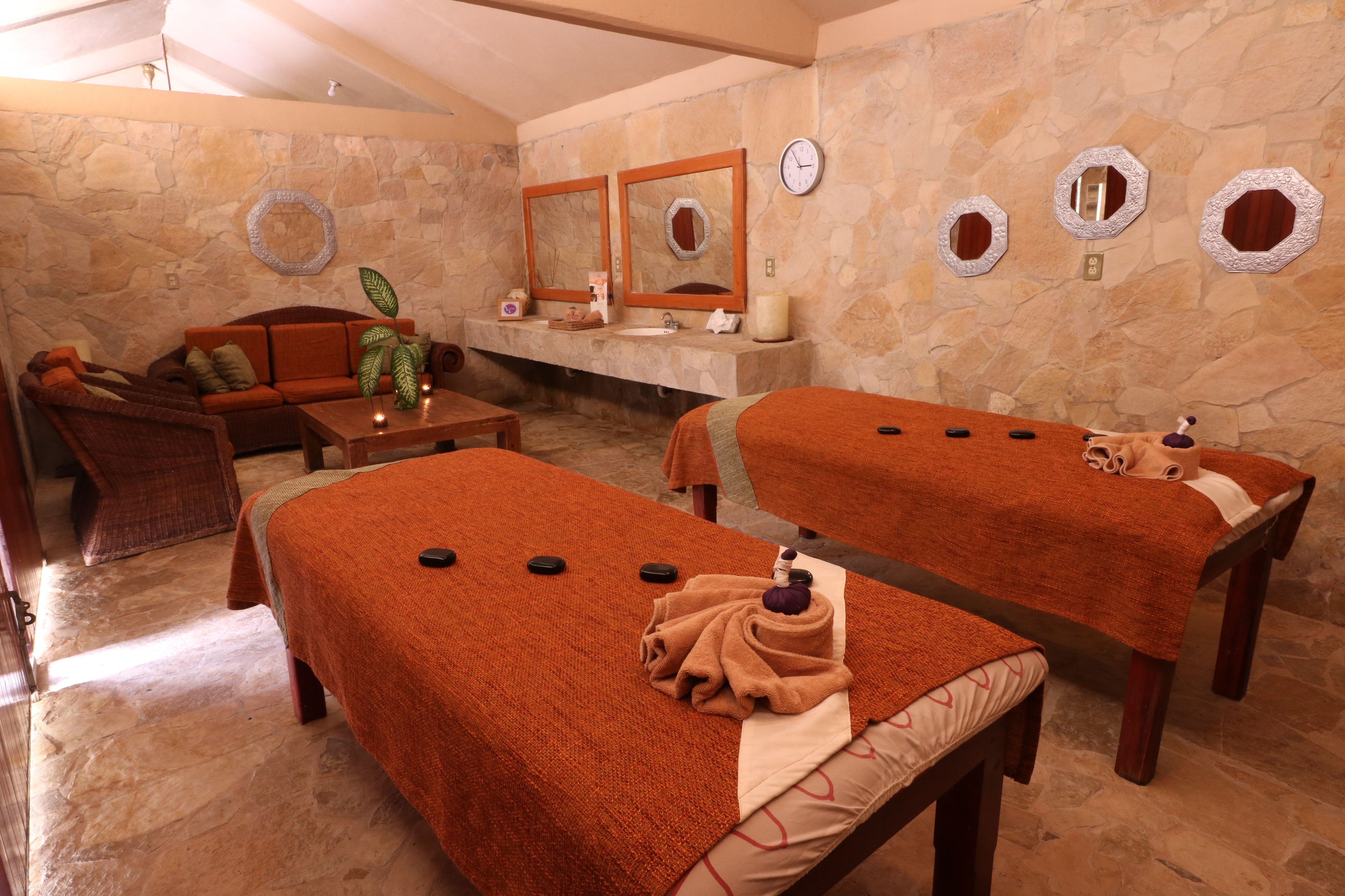 sauna, hot stone massages, deep-tissue massages, swedish massages