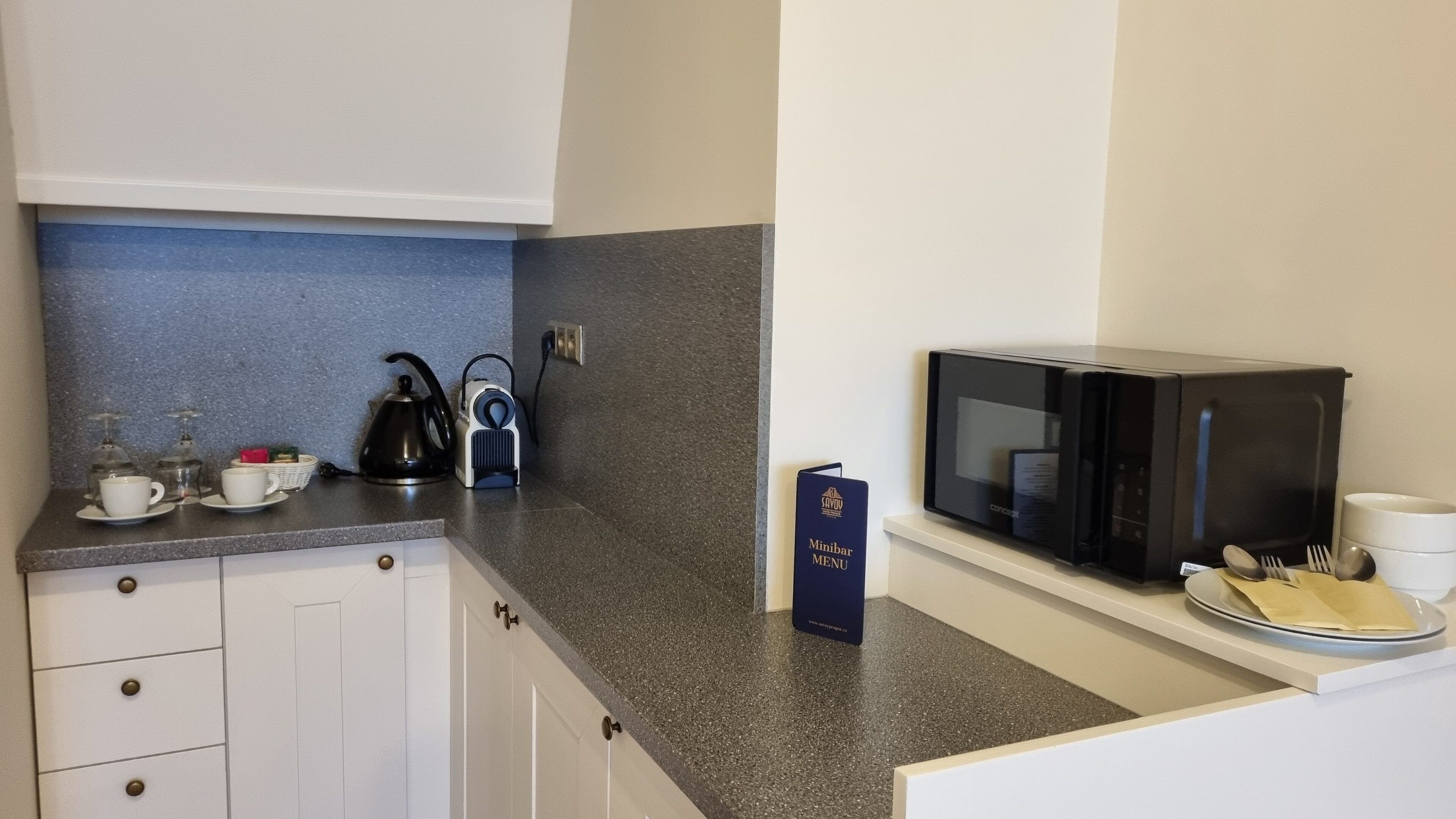 maisonette suite | private kitchenette | espresso maker, electric kettle
