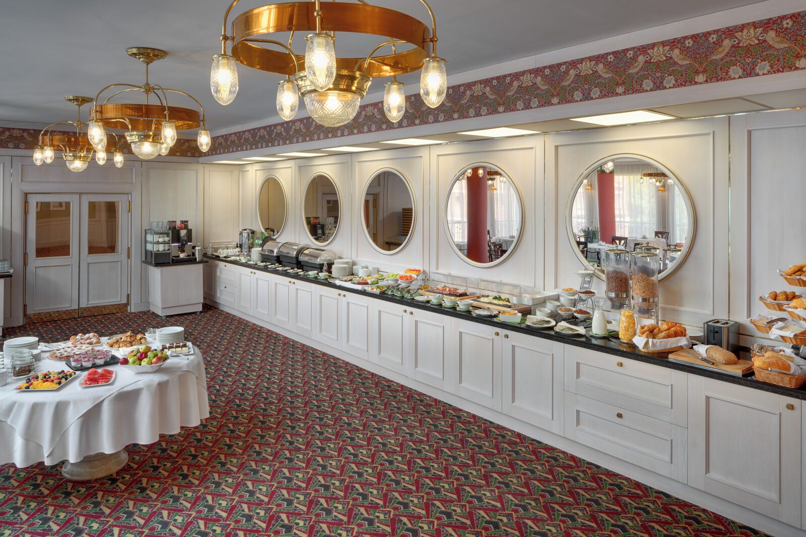 daily buffet breakfast (czk 390 per person)