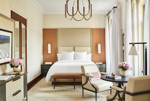 Premium bedding, down duvets, minibar, in-room safe