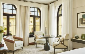 Premium bedding, down duvets, minibar, in-room safe