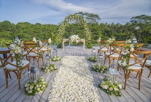 Aussenbereich für Hochzeiten