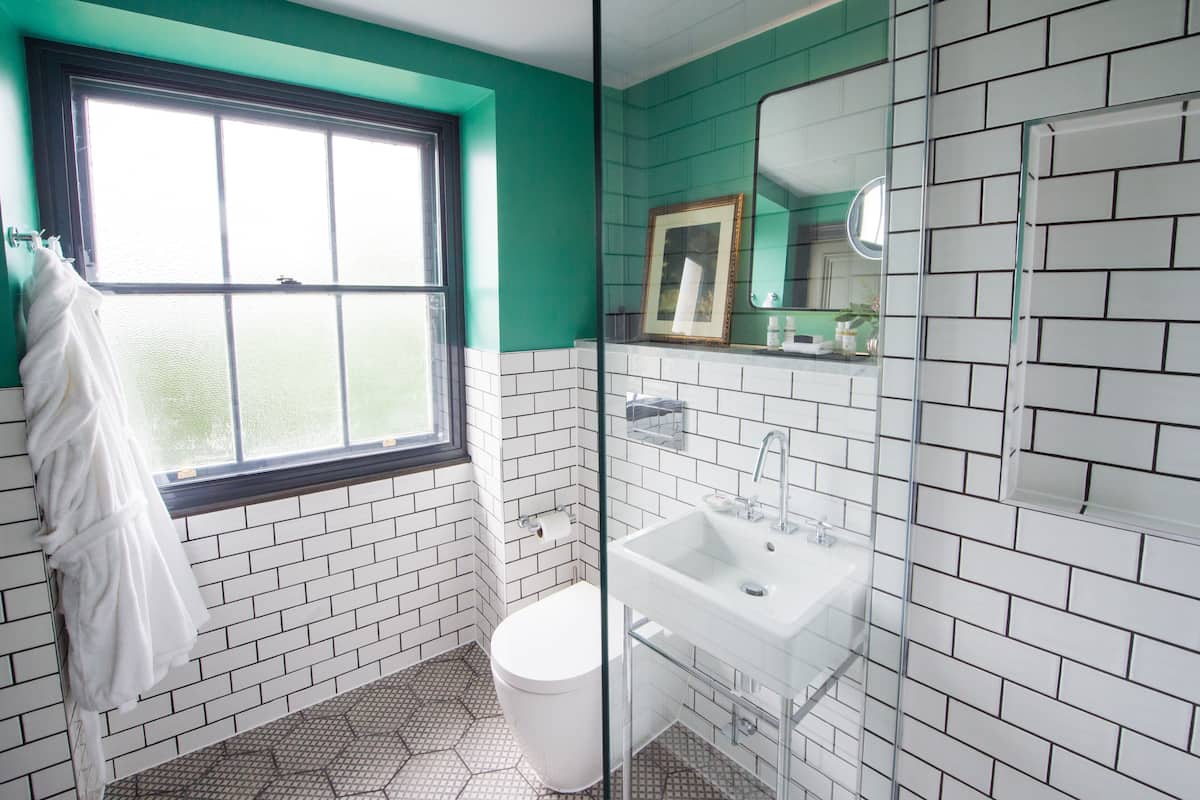 deluxe balcony room | bathroom | free toiletries, hair dryer, towels, soap