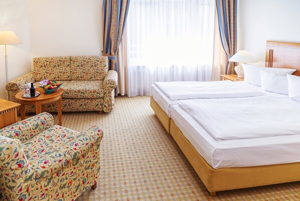 Minibar, in-room safe, soundproofing, free cribs/infant beds