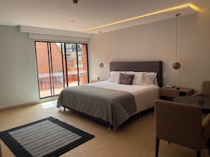 Junior Room, Terrace | Premium bedding, down duvets, Select Comfort beds, minibar - Hotel Parque 97 (Bogotá)